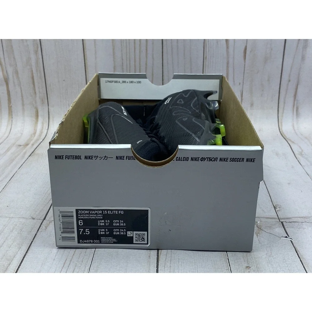 Nike Zoom Mercurial Vapor 15 Elite FG Shadow Pack Size 6 DJ4978‑001